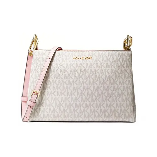 MICHAEL KORS Холст Сумка через плечо Средняя Женская Ванильный Белый Розовый