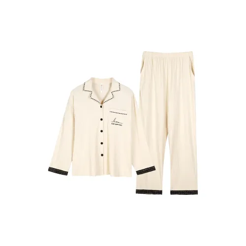 Song Qianya Пижамный комплект женский бежевый