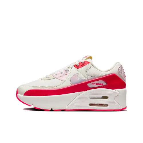 Nike Air Max 90 LV8 Аbrasion Resistant Низкий Топ Casual Женский Бежевый Розовый