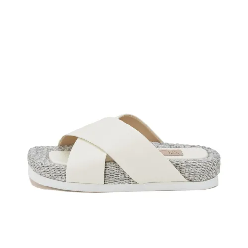 AGL Слипоны 3 см Женские Бежевые