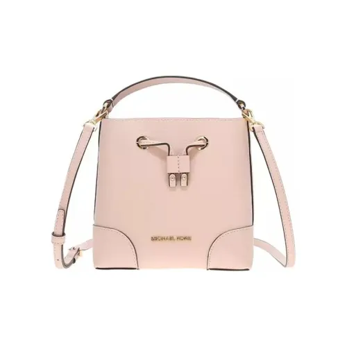 MICHAEL KORS Сумка из лычикового зерна кожа ведрообразная сумка сумка через плечо маленькая сумка женская розовая