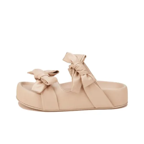 AGL Слипоны 3 см Женские Светлый Умбра