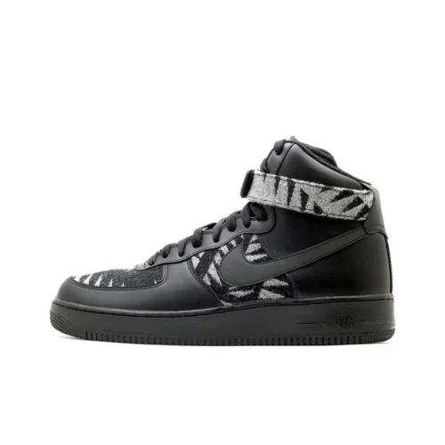 Nike Air Force 1 N7 Покрытие Slip-Resistant Высокий Топ Скейтбординг Кроссовки Мужские Черные