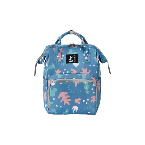 Disney Oxford Mommy Bag Backpack Standard Unisex Blue Green Pink