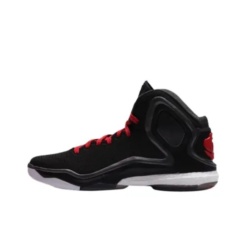 Adidas D Rose 5 Boost Амортизация Износостойкие Низкие Баскетбольные Кроссовки Унисекс Черные Красные