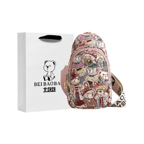 North Pack Ткань Сумка через плечо Sling Сумка Обычный Женский Розовый Коричневый Темно-синий Синий