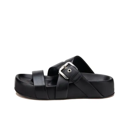 AGL Резиновая подошва противоскользящие слипоны женские черные