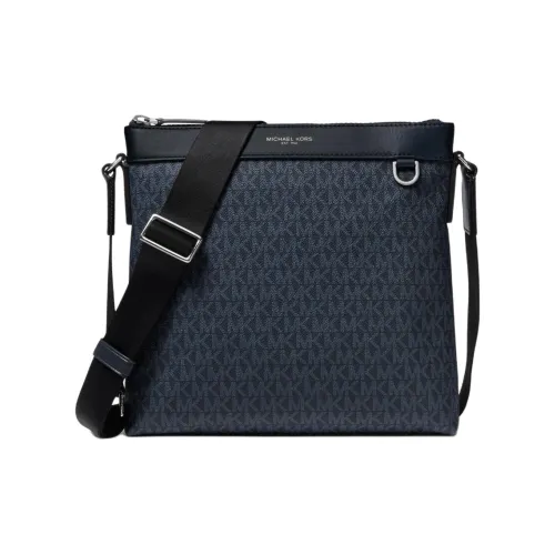 MICHAEL KORS Greyson Искусственная кожа Курьерская сумка Сумка через плечо Мужская Темно-серый и Синий