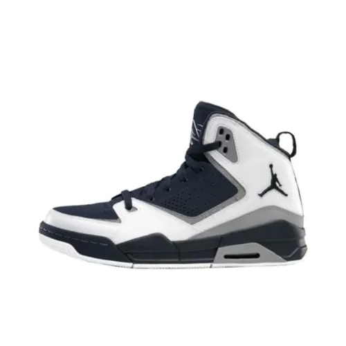 Jordan SC 2 Амортизация Износостойкий MID Топ Повседневная обувь Унисекс Черный Белый