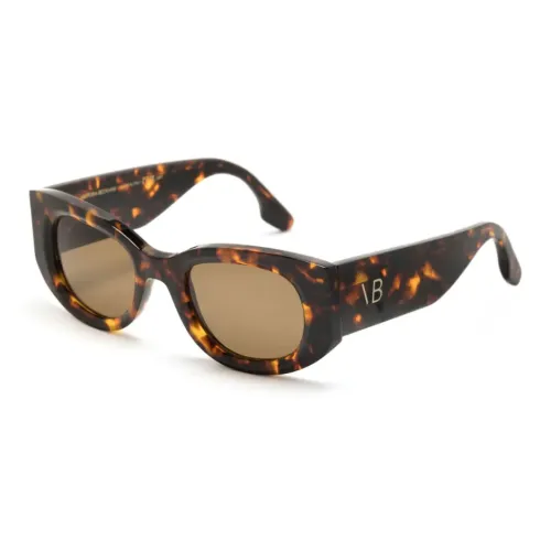 VICTORIA BECKHAM Пластик Нерегулярная форма Солнцезащитные очки Мужской Черепаховый