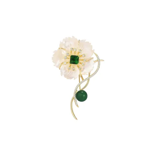 NATURALLYJOJO Жемчужная раковина Броши Женские