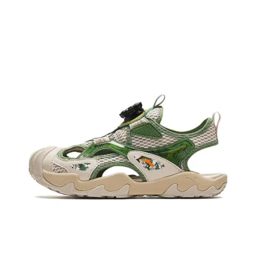 Antakids Детские сандалии Мел/Оливковый Школьный возраст