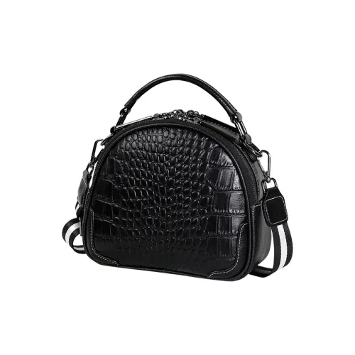 Kaiser Коровья кожа Сумка Обычный Женский Черный Молочно-чайный Серый Зеленый