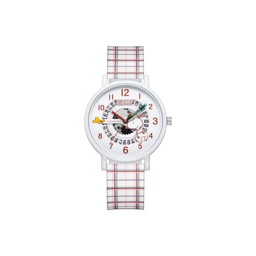 SNOOPY Кварцевый механизм Мужские часы 36mm*32,5mm*9,3mm Белый