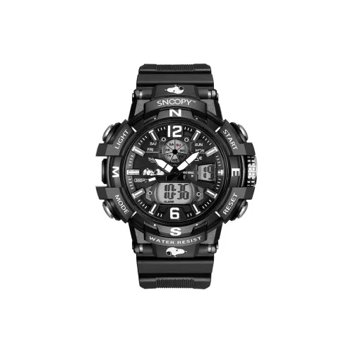 SNOOPY Электронический Механизм Мужские часы 50 мм Черный