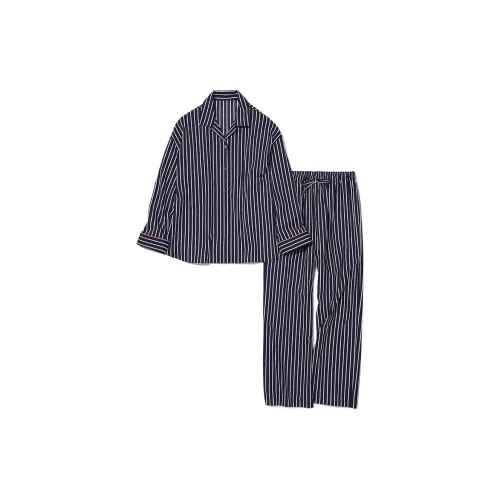 UNIQLO Пижамный комплект женский темно-синий