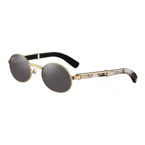 Cartier Сумка-полумесяц OVAL SUNGLASSES Унисекс Золото