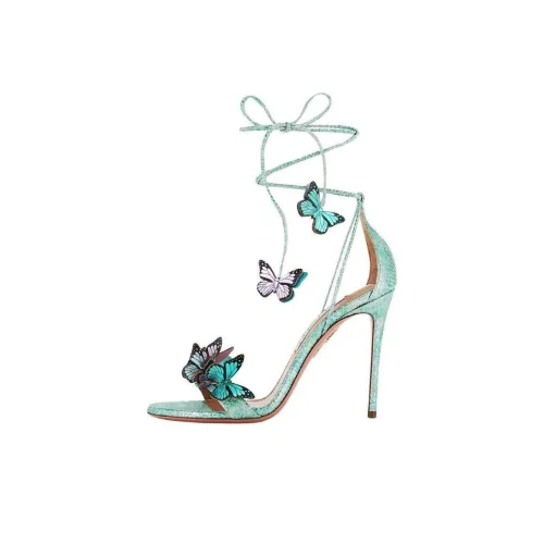AQUAZZURA one Ремень Сандалии Зеленый Женские
