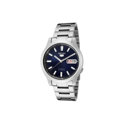 SEIKO Автоматический Механический Механизм Нержавеющая Сталь Ремешок Часы Мужские Синий Циферблат SNK793K1