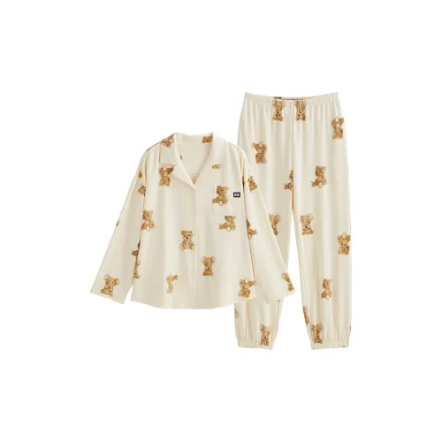 Song Qianya Пижамный комплект женский абрикосовый
