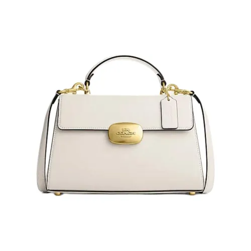 COACH Eliza Коровья кожа Сумка через плечо Сумка Большая Женская Мел Белый