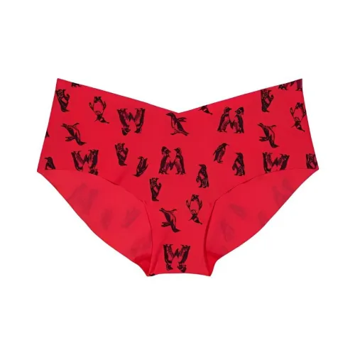 Victoria's Secret Женское нижнее белье 1 упаковка красный с принтом животного