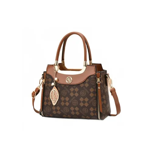 PINK·LAND ПУ (полиуретан) Сумка с одним плечевым ремнем Женская Коричневый Кофейный Экрю