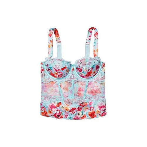 VICTORIA'S SECRET Корректирующее белье Женское с принтом "Голубой цветок"