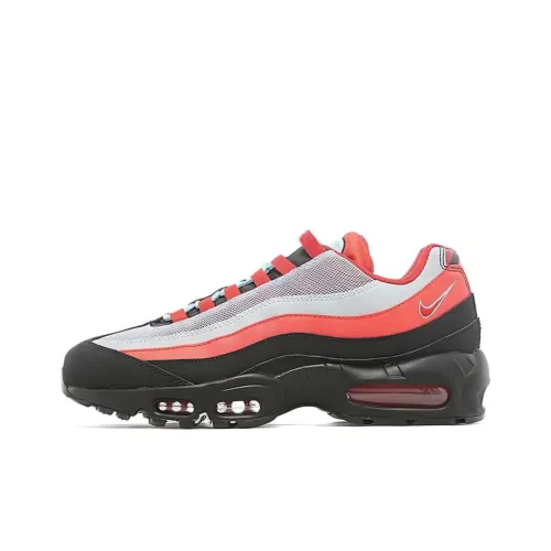 Nike Air Max 95 Амортизация Износостойкий Низкий Топ Повседневная Обувь Мужская Черная Красная