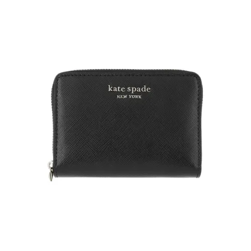 Kate Spade Spencer Мягкий кожаный держатель для карт женский черный