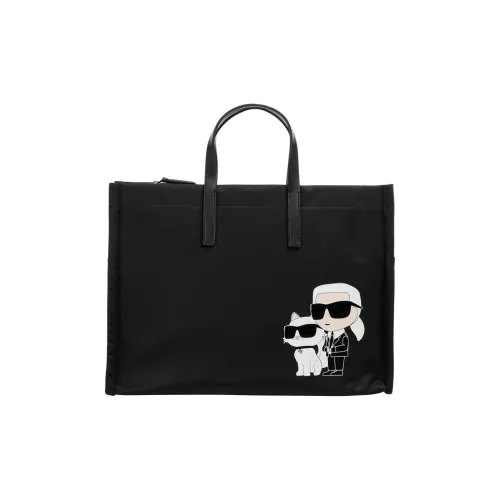 Karl Lagerfeld Полиамид Тоут Сумка Сумка для покупок Сумка через плечо Сумка Женская Черная