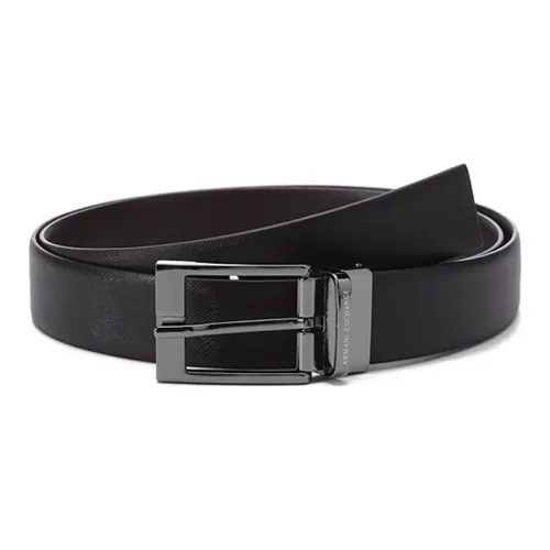 ARMANI EXCHANGEAE Ремни из спилок коровьей кожи Мужской Синий Ширина 3,5CM