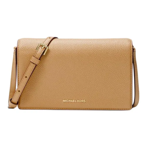 MICHAEL KORS Jet Set Зернистая кожа личи кожа сумка через плечо средний женский светлый Peanuts