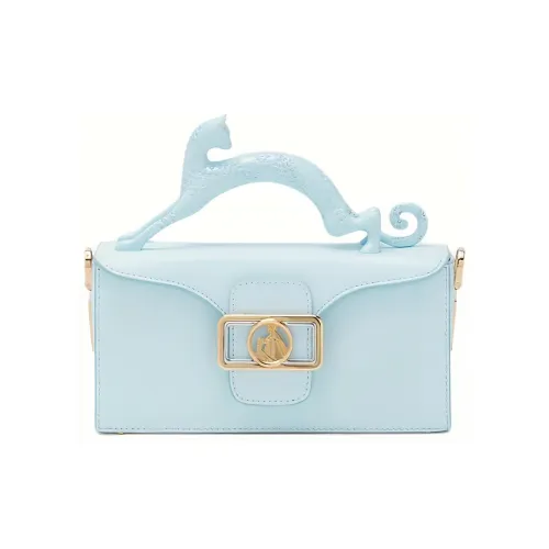 Lanvin Сумка через плечо из телячьей кожи сумка для женщин Waveland синего цвета