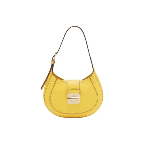 Furla Club 2 Телячья кожа Сумка через плечо Женская Желтая