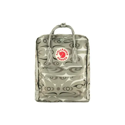 Fjallraven Переработанный полиэстер рюкзак унисекс серый зеленый