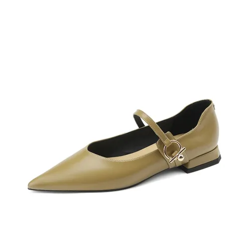 EASTTATALL Туфли Мэри Джейн с плоской подошвой 1,5 см женские