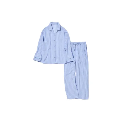 UNIQLO Пижамный комплект женский аква-синий