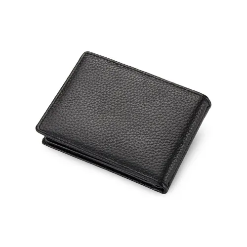 BISON DENIM Лицевая коровья кожа Картхолдер Vintage Fashion Деловой повседневный стиль Мужской