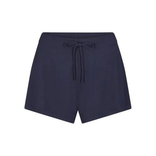 SKIMS Сон Короткий Пижамные Штаны Женские Темно-Синий Морской Синий