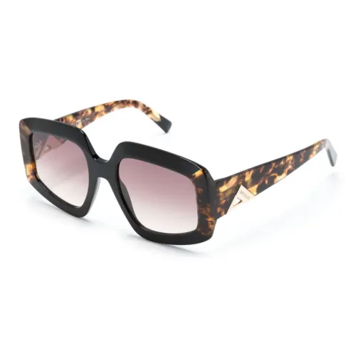 MISSONI Ацетат Нерегулярная форма Солнцезащитные очки Женские Черепаховый