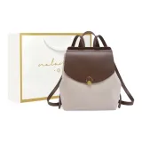 Белый и коричневый