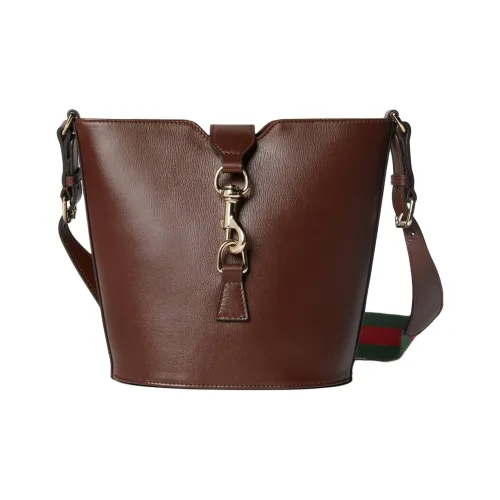 GUCCI Кожа Ведрообразные Сумки Сумки через плечо Сумка через плечо Мини Женская Коричневая