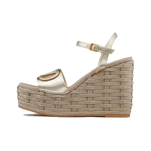 Valentino One Ремень Сандалии 11 см Женские Золотые