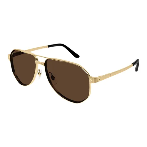 Cartier Aviator Солнцезащитные очки Мужские Золотые