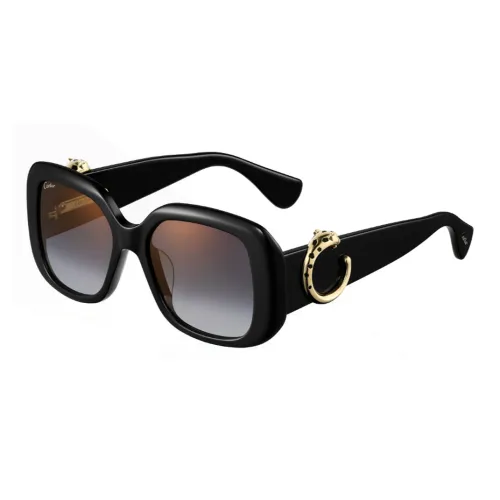 Cartier Нерегулярная форма Солнцезащитные очки Унисекс Черный