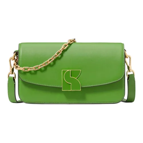 Kate Spade Гладкая кожа Сумка Сумка через плечо Маленькая Сумка через плечо Женская Зеленая