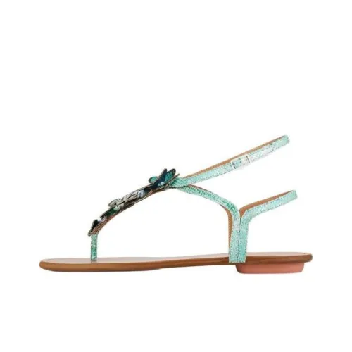 AQUAZZURA one Ремень Сандалии Зеленый Женские