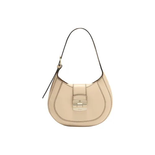 Furla Club 2 Телячья кожа Сумка через плечо Женская Бежевая