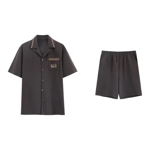 XUANZHITING Пижамный комплект мужской темно-коричневый